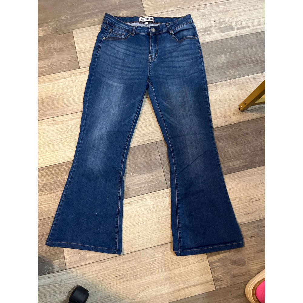 Disclosure Flare Jeans Blue Denim Size 13/31 Bootcut Bell Bottom Stretch Pants